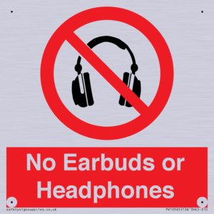 No Earbuds or Headphones